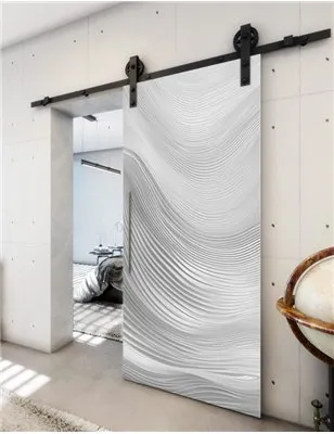 Holzschiebetür Barn-Line - Weiss 3D Model 1024