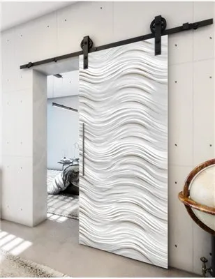 Holzschiebetür Barn-Line - Weiss 3D Model 1026