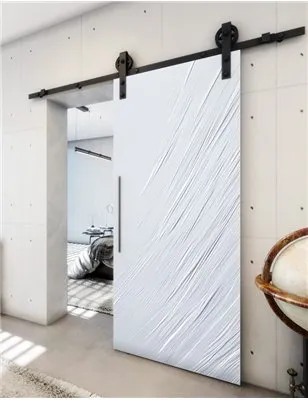 Holzschiebetür Barn-Line - Weiss 3D Model 1029