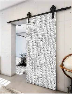 Holzschiebetür Barn-Line - Weiss 3D Model 1030