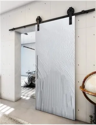 Holzschiebetür Barn-Line - Weiss 3D Model 1031