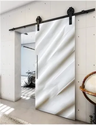Holzschiebetür Barn-Line - Weiss 3D Model 1034