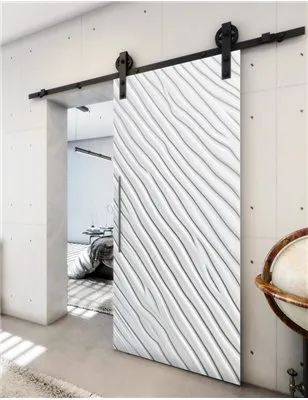Holzschiebetür Barn-Line - Weiss 3D Model 1037