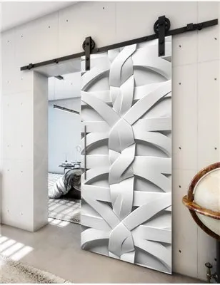 Holzschiebetür Barn-Line - Weiss 3D Model 1038