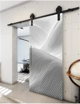 Holzschiebetür Barn-Line - Weiss 3D Model 1039