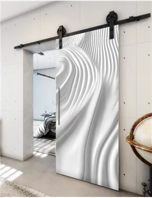 Holzschiebetür Barn-Line - Weiss 3D Model 1043