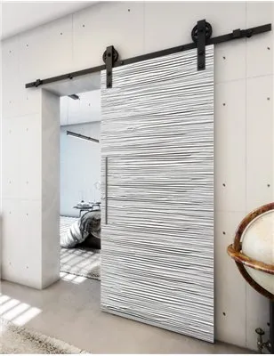 Holzschiebetür Barn-Line - Weiss 3D Model 1044