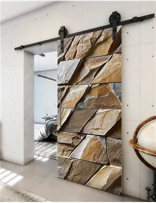 Holzschiebetür Barn-Line - Beton und Stein Model 1024