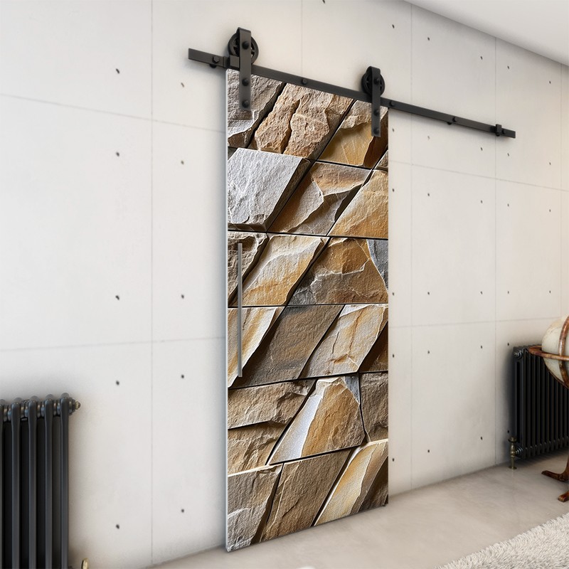 Holzschiebetür mit Schienensystem