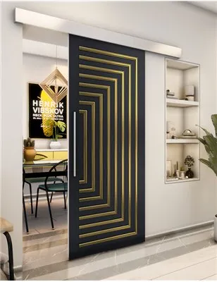 Holzschiebetür Eco-Line - Holz-Mix Model 1001