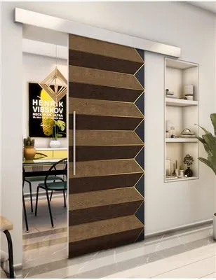 Holzschiebetür Eco-Line - Holz-Mix Model 1007