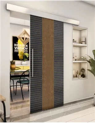 Holzschiebetür Eco-Line - Holz-Mix Model 1013