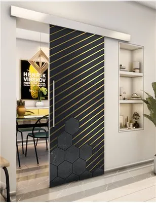 Holzschiebetür Eco-Line - Holz-Mix Model 1016