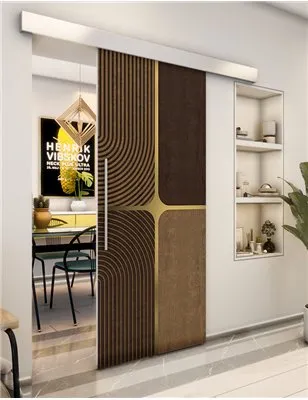 Holzschiebetür Eco-Line - Holz-Mix Model 1017