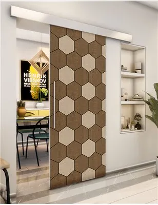 Holzschiebetür Eco-Line - Holz-Mix Model 1018