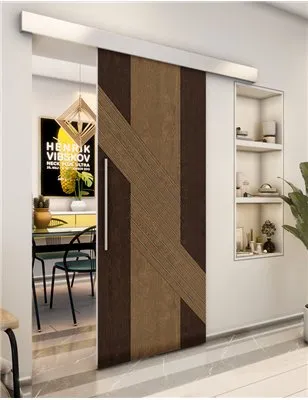 Holzschiebetür Eco-Line - Holz-Mix Model 1019