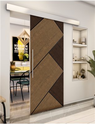 Holzschiebetür Eco-Line - Holz-Mix  Model 1026