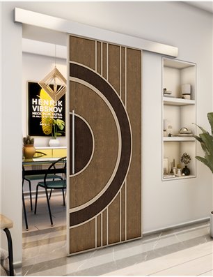Holzschiebetür Eco-Line - Holz-Mix  Model 1035