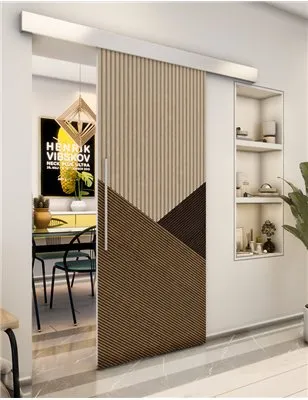 Holzschiebetür Eco-Line - Holz-Mix Model 1044