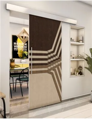 Holzschiebetür Eco-Line - Holz-Mix Model 1085