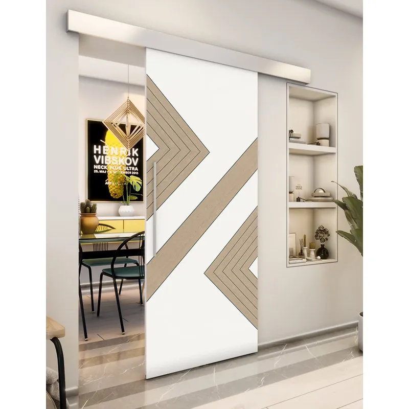 Holzschiebetür Eco-Line - Eiche und Weiss Model 1010