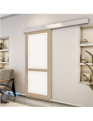 Holzschiebetür Eco-Line - Eiche und Weiss  Model 1023