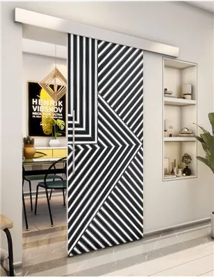 Holzschiebetür Eco-Line - Hell - Dunkel-Mix Model 1058