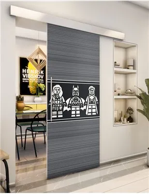 Holzschiebetür Eco-Line - Hell - Dunkel-Mix Model 1063