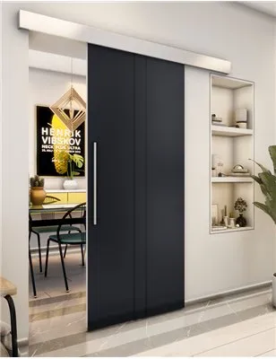 Holzschiebetür Eco-Line - Schwarz Model 1030
