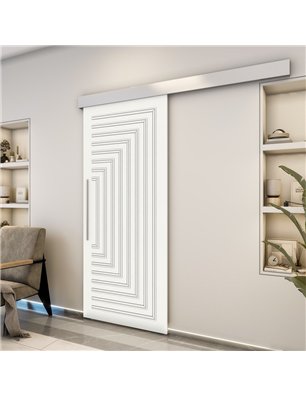 Holzschiebetür Eco-Line - Weiss  Model 1001