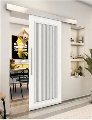 Holzschiebetür Eco-Line - Weiss Model 1005