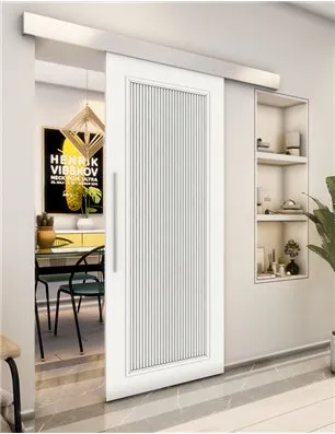 Holzschiebetür Eco-Line - Weiss Model 1005