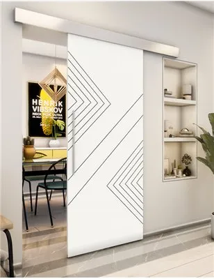 Holzschiebetür Eco-Line - Weiss Model 1010