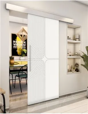 Holzschiebetür Eco-Line - Weiss Model 1017