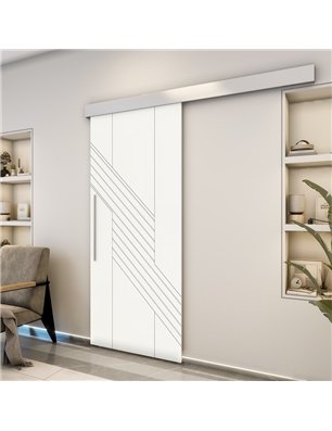 Holzschiebetür Eco-Line - Weiss  Model 1019