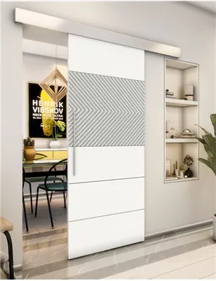 Holzschiebetür Eco-Line - Weiss Model 1020