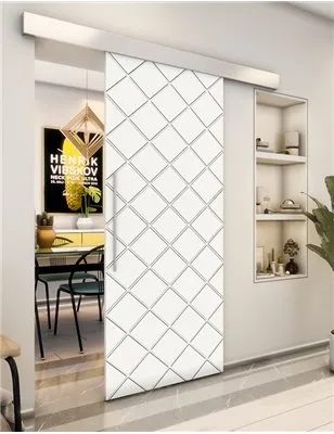 Holzschiebetür Eco-Line - Weiss Model 1025