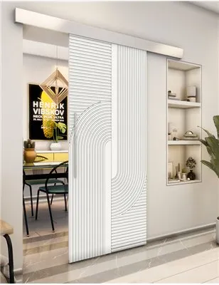 Holzschiebetür Eco-Line - Weiss Model 1040