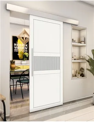 Holzschiebetür Eco-Line - Weiss Model 1042