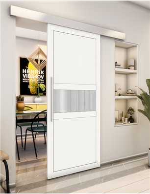 Holzschiebetür Eco-Line - Weiss  Model 1042