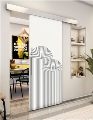 Holzschiebetür Eco-Line - Weiss  Model 1057