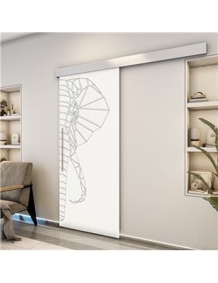Holzschiebetür Eco-Line - Weiss  Model 1062