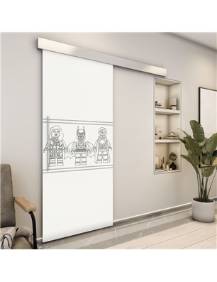 Holzschiebetür Eco-Line - Weiss  Model 1063