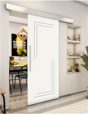 Holzschiebetür Eco-Line - Weiss  Model 1065