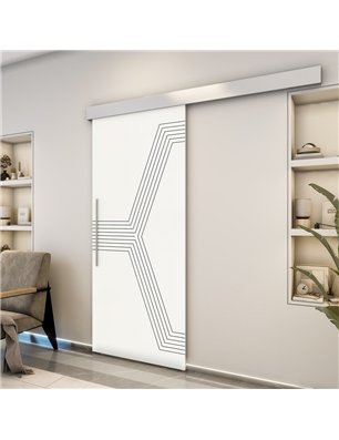 Holzschiebetür Eco-Line - Weiss  Model 1079