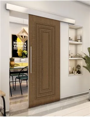 Holzschiebetür Eco-Line - Nussbaum Model 1002