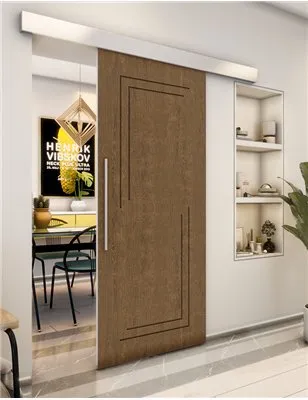 Holzschiebetür Eco-Line - Nussbaum Model 1065