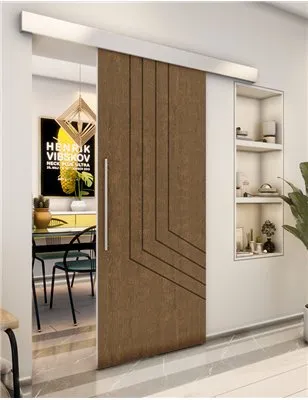 Holzschiebetür Eco-Line - Nussbaum Model 1073