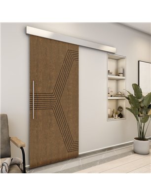 Holzschiebetür Eco-Line - Nussbaum  Model 1079