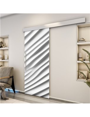 Holzschiebetür Eco-Line - Weiss 3D  Model 1010